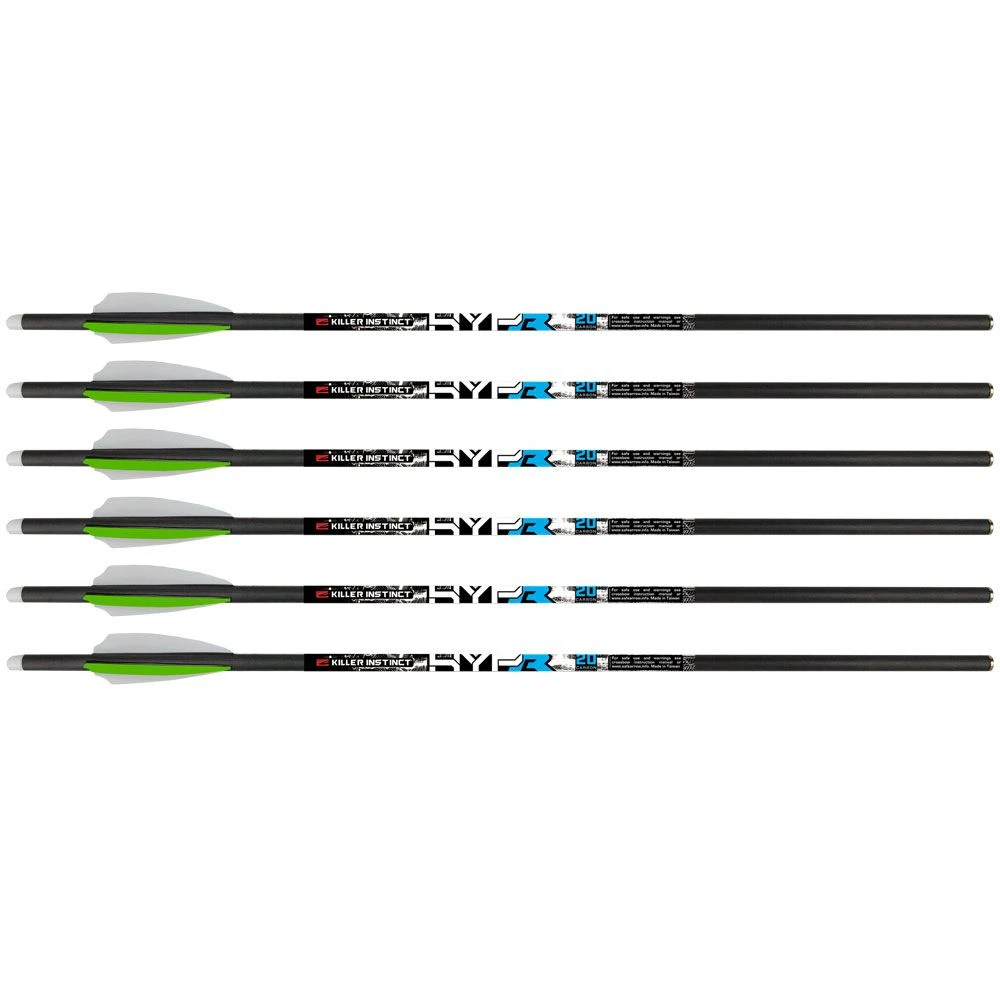 Killer Instinct Crossbows Hypr Lite 20 Inch Crossbolts - 6 Pack