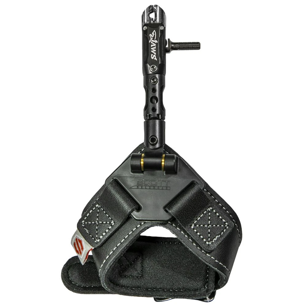 Scott Archery Jaws Black Leather Strap Archery Release
